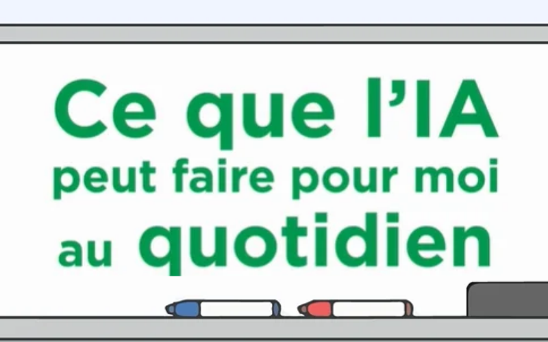 Le professeur Doro qui explique ce que l'IA peut faire au quotidien.