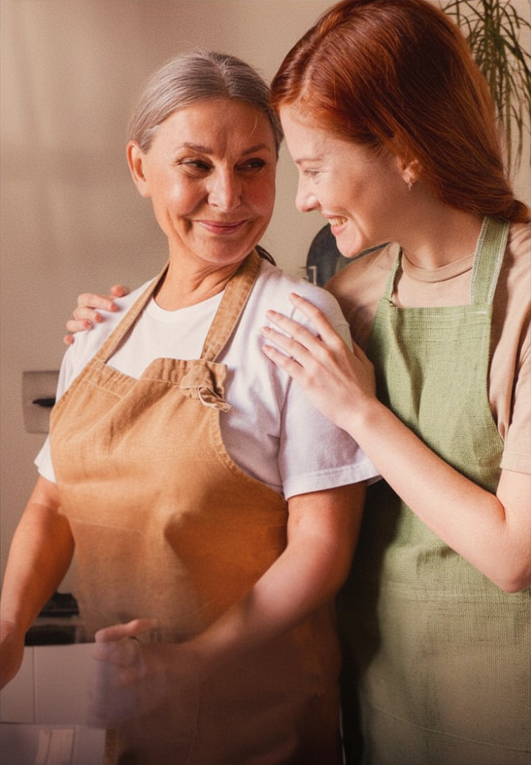 Une mère et sa fille passant un bon moment pour la fête des mères
