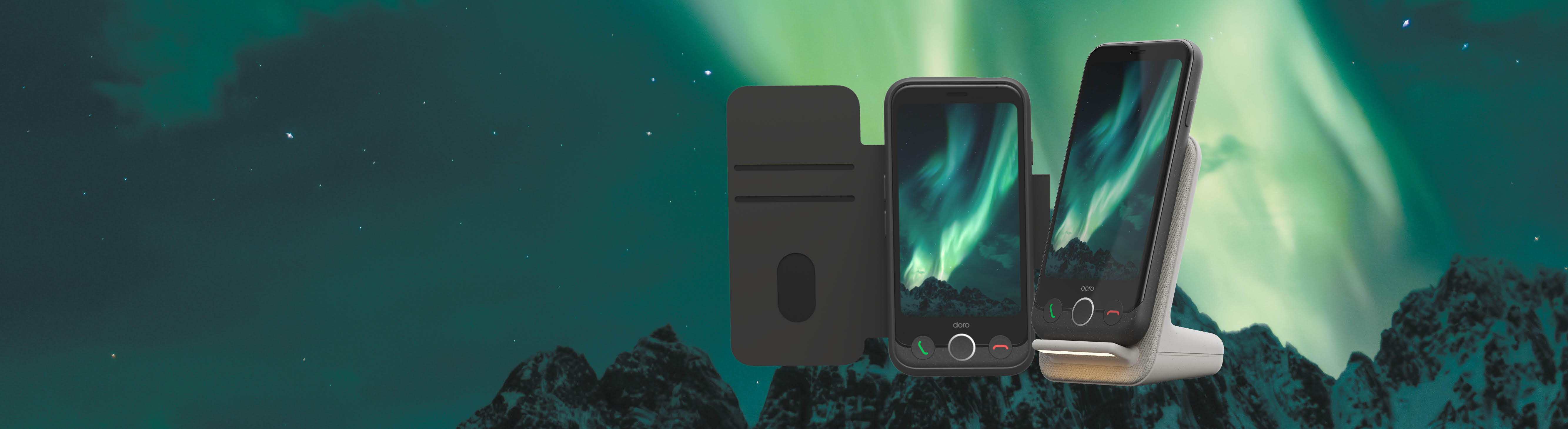 Doro Aurora A10 with accessories