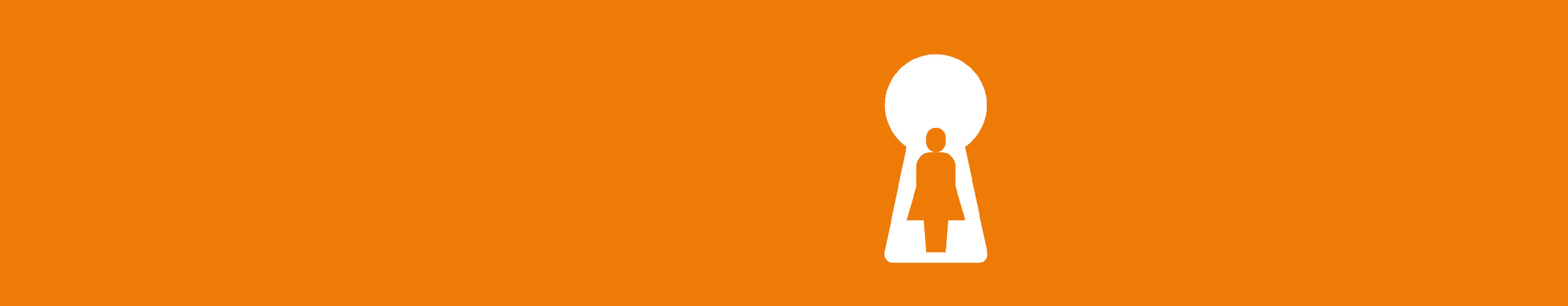 Illustration on an orange background representing safety and personal security