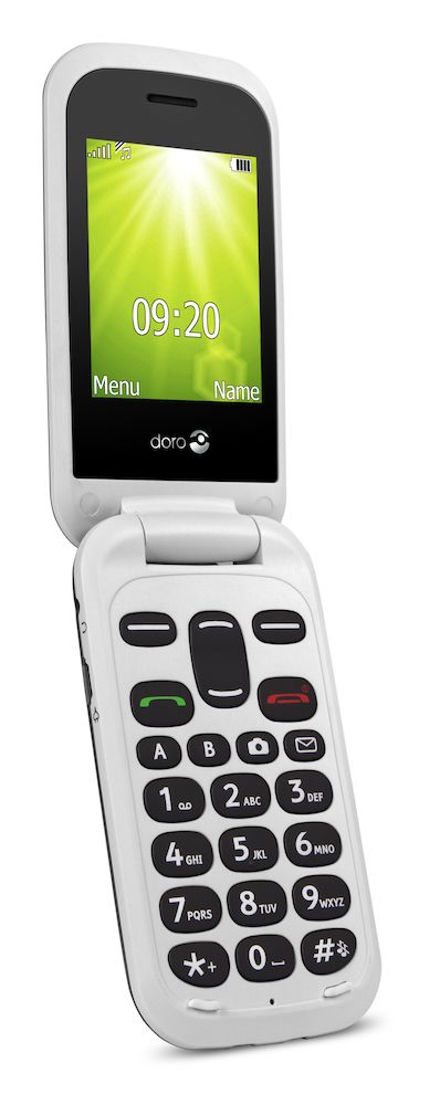 Doro 2404 black white left 