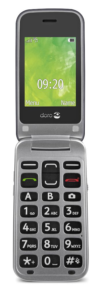 Doro 2414 steel silver front 