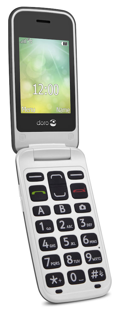 Doro 2424 graphite white left 