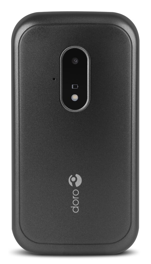 Téléphone portable pour séniors Primo by DORO 215 avec station de charge,  Touche SOS gris