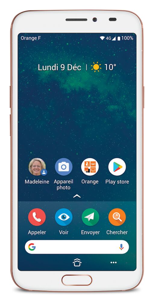 doro 8062 smartphone pour senior exclusif orange telephone portable orange pour personne agee