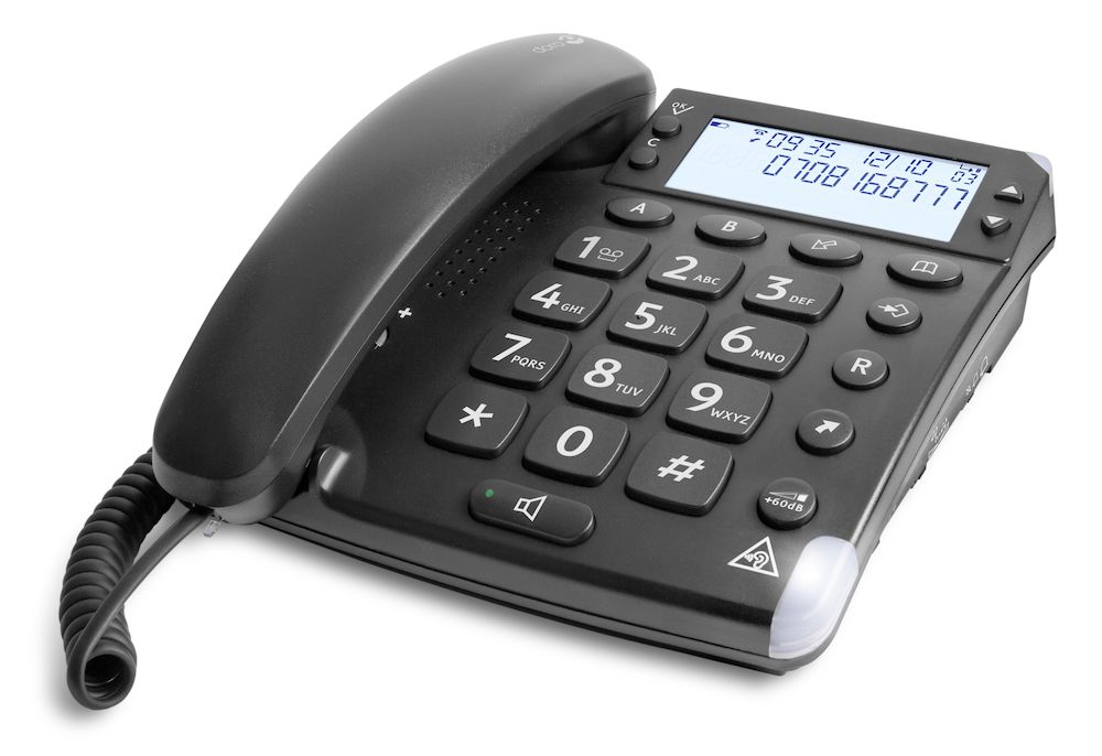 Doro PhoneEasy 110 Telefono Cordless DECT per Anziani con Tasti