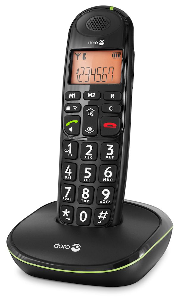 Doro PhoneEasy 100w black right 