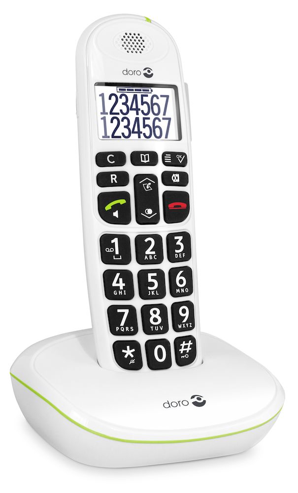 Doro PhoneEasy 110 white left 